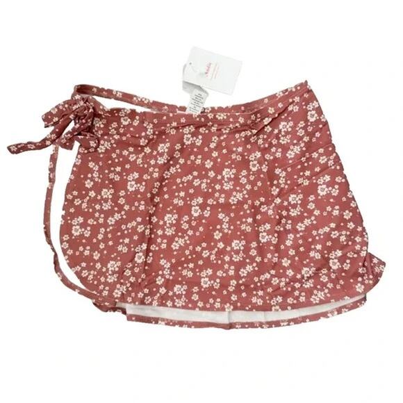 Andie Swim Sarong Coverup in Ditsy Floral Rose Pink S NWT - Picture 3 of 5